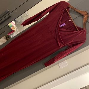 Long maternity dress